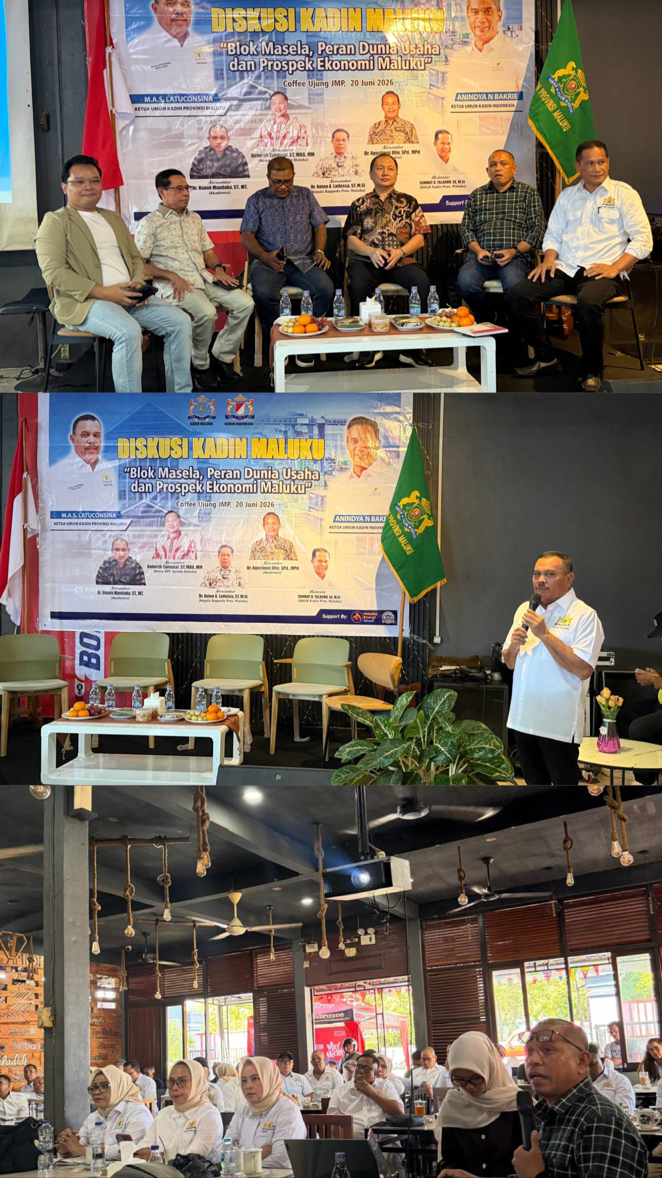 Diskusi  Blok Masela Dinilai Menjadi Titik Balik Ekonomi Maluku, KADIN MALUKU Dorong Dunia Usaha Ambil Peran Strategis